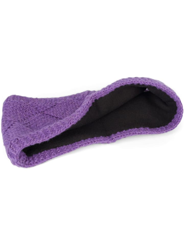 styleBREAKER Strick Stirnband in Violett günstig kaufen onesize