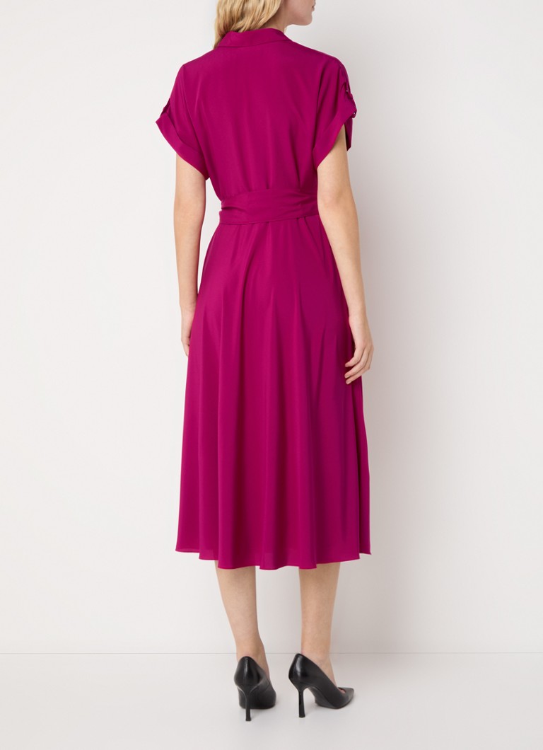 Ralph Lauren midi košuljasta haljina s remenom za vezanje