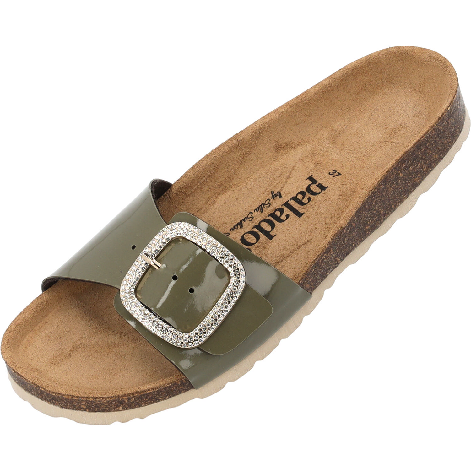 Palado Malta BX by Sila Sahin, Pantoletten, Damen, Khaki Lack