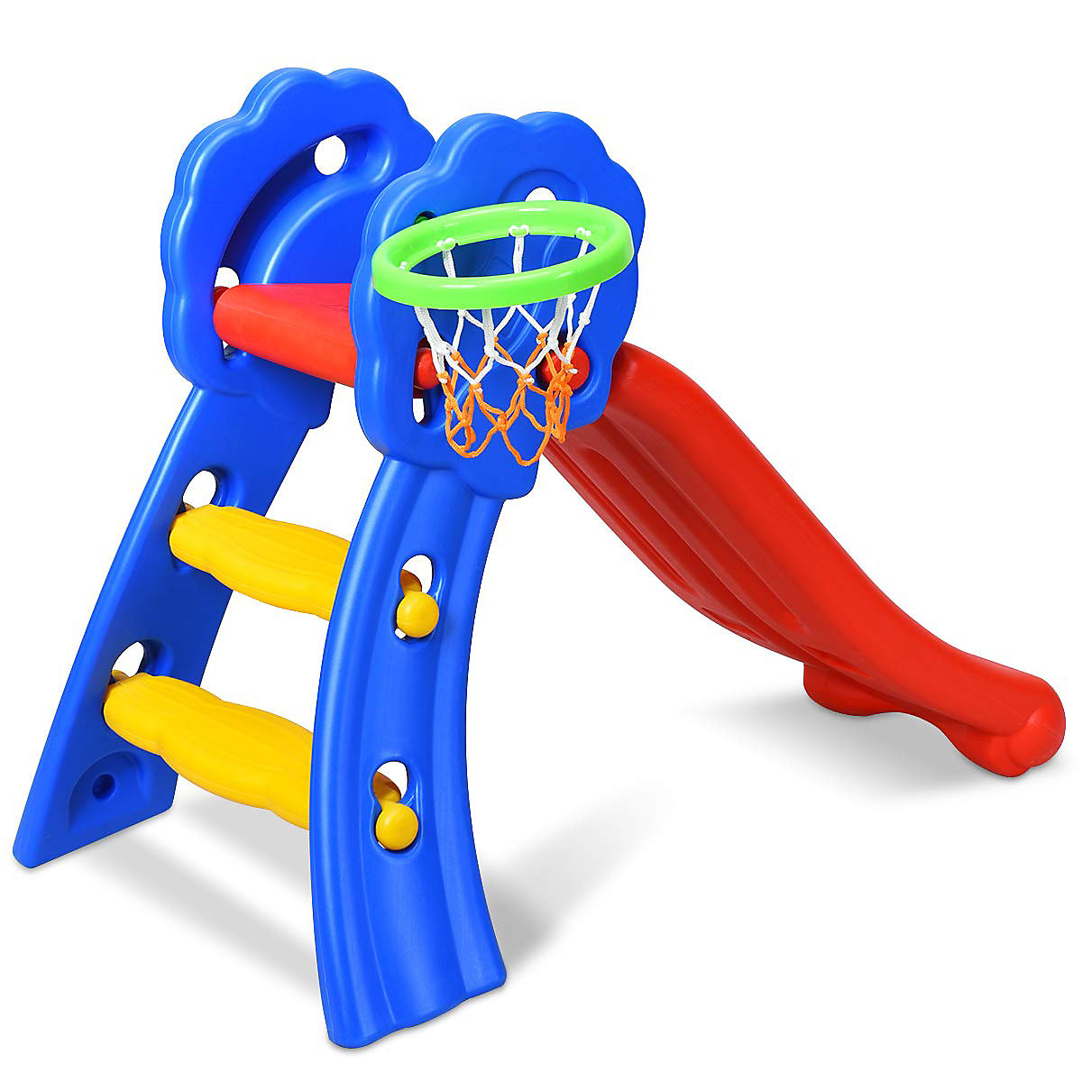 Kinderrutsche Mit Basketballkorb