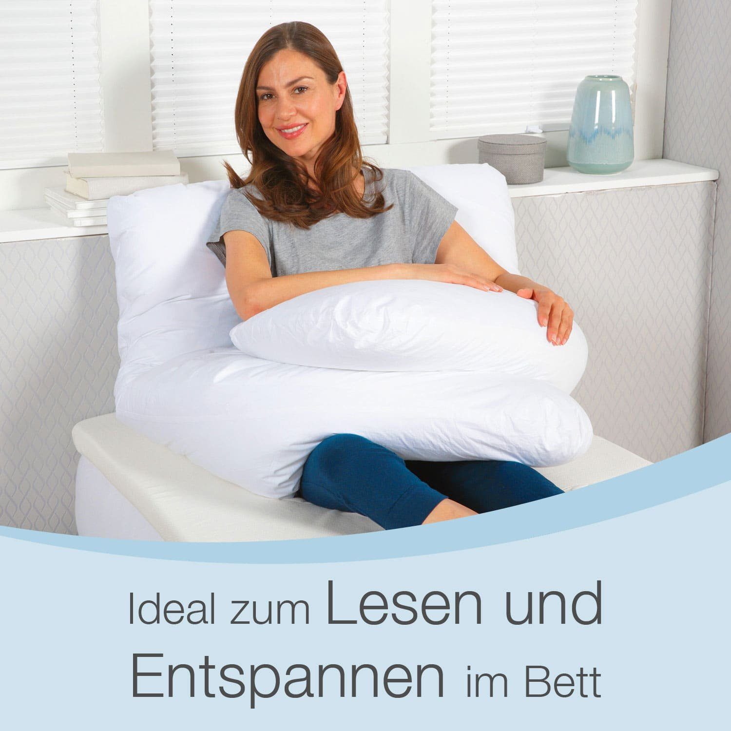 Bestschlaf Multi-Stützkissen, mit Bezug, multifunktional einsetzbar