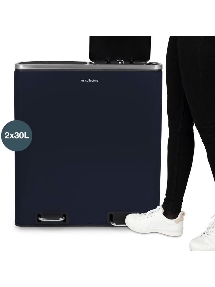 Les collectors Abfalleimer 2x30L N°908 in Dunkelblau matt günstig kaufen onesize