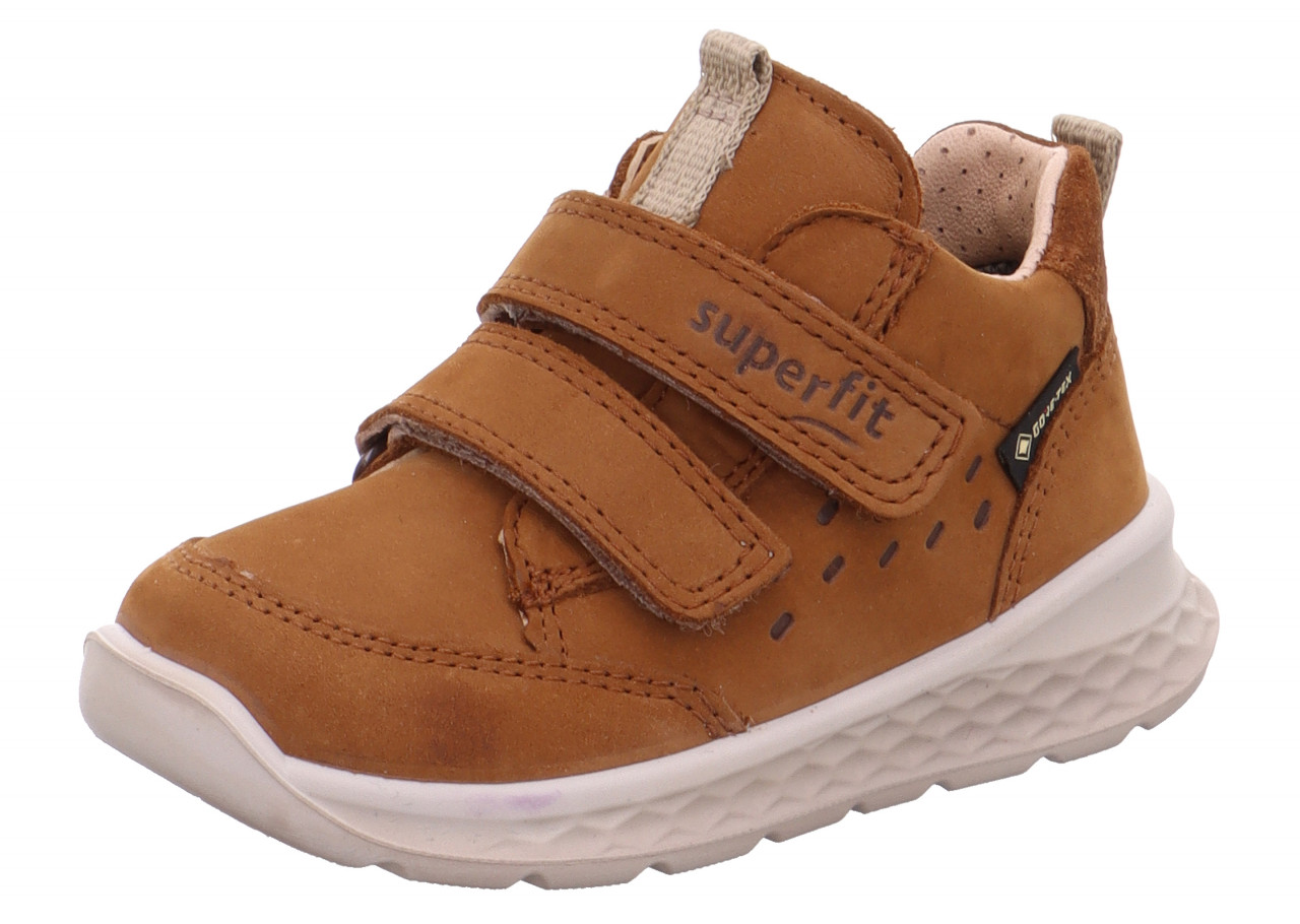 BREEZE - Braun/Beige Sneaker low mit Klettverschluss