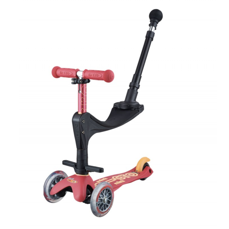 Trottinette évolutive 3 roues – Mini Micro 3en1 Deluxe + Rubis Led
