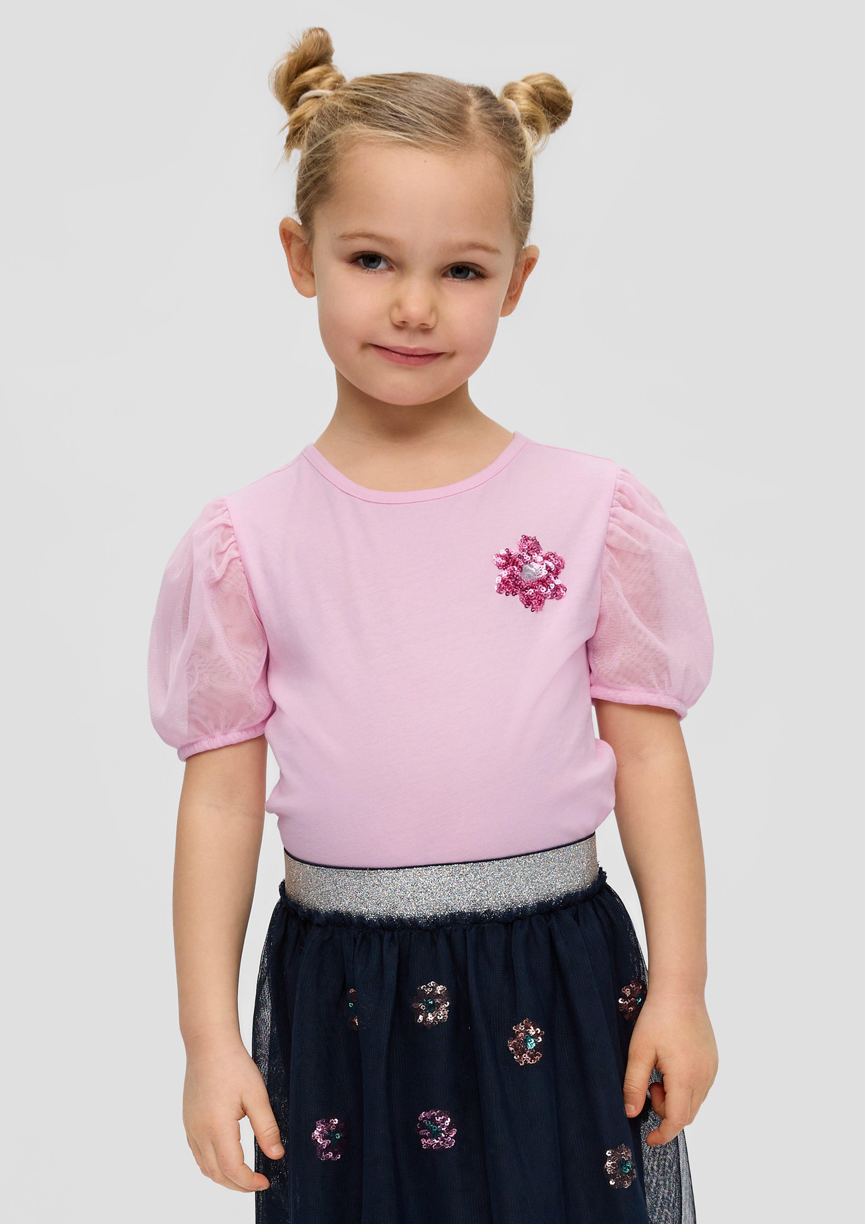 T-Shirt mit Pailletten-Detail  2145543-4073