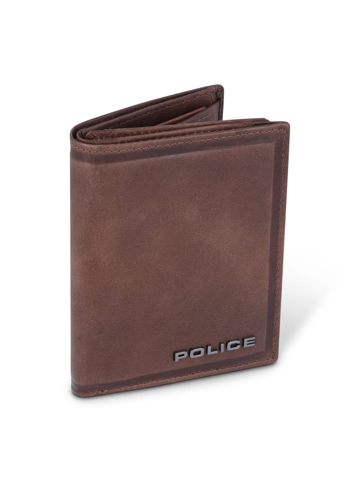 Police Geldbörse Leder 9 cm in brown günstig kaufen onesize