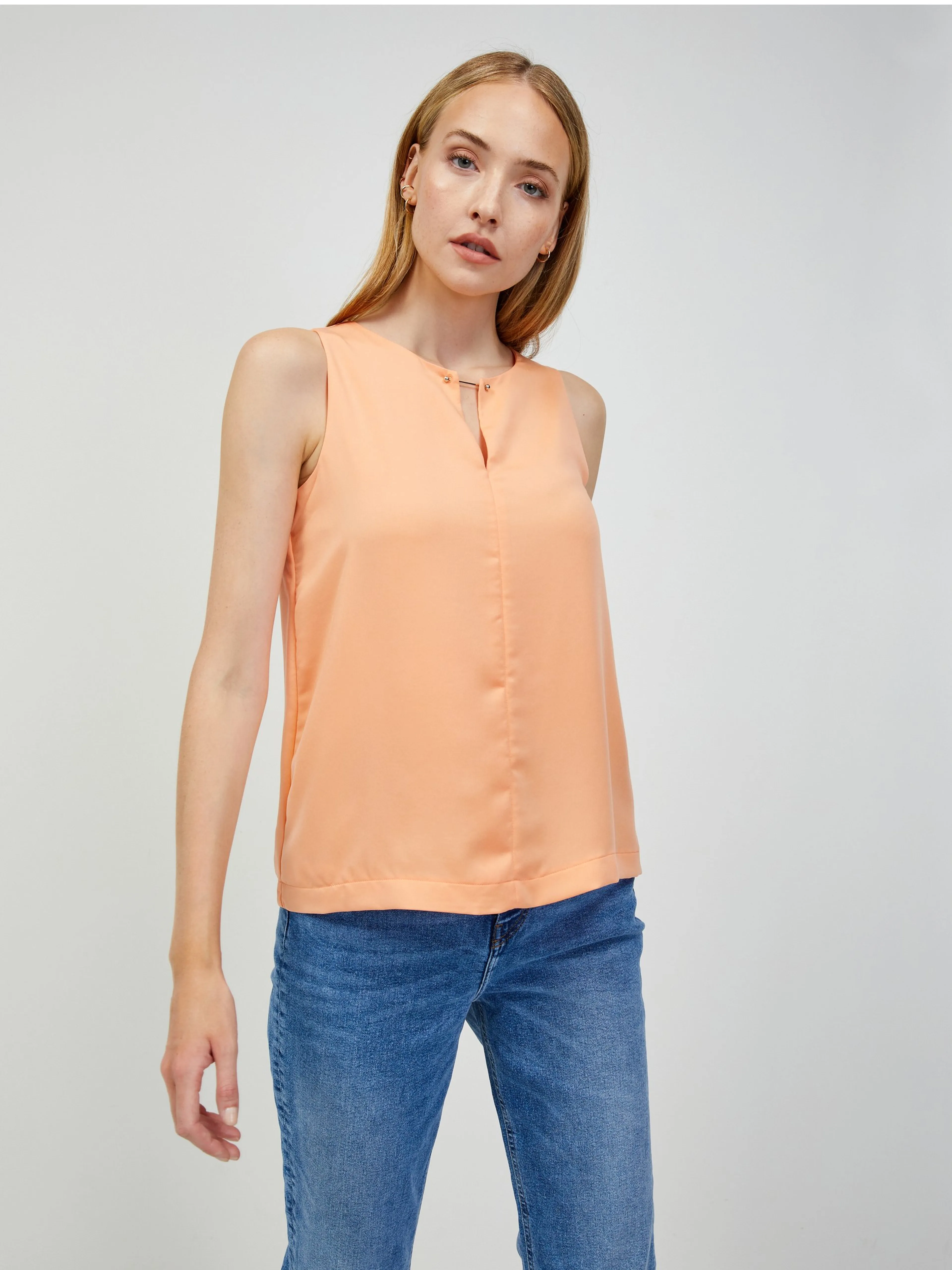 Aprikosenfarbene Bluse ORSAY