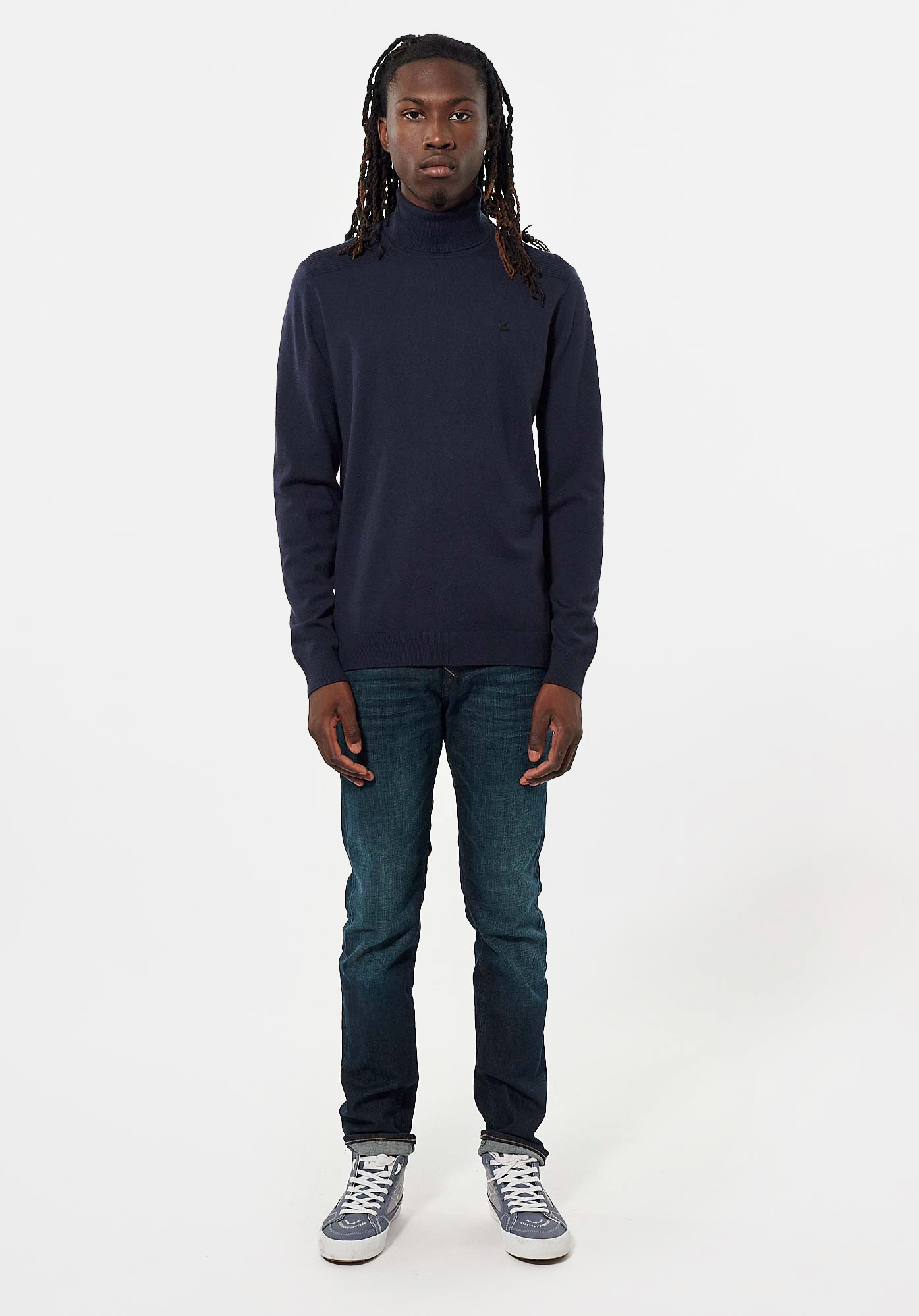 ARIAN  Pull bleu marine Homme