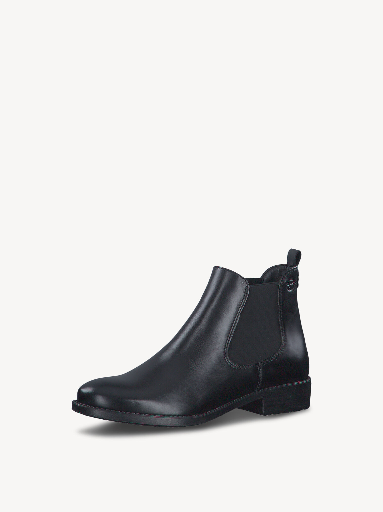 Bottine Chelsea en cuir - noir