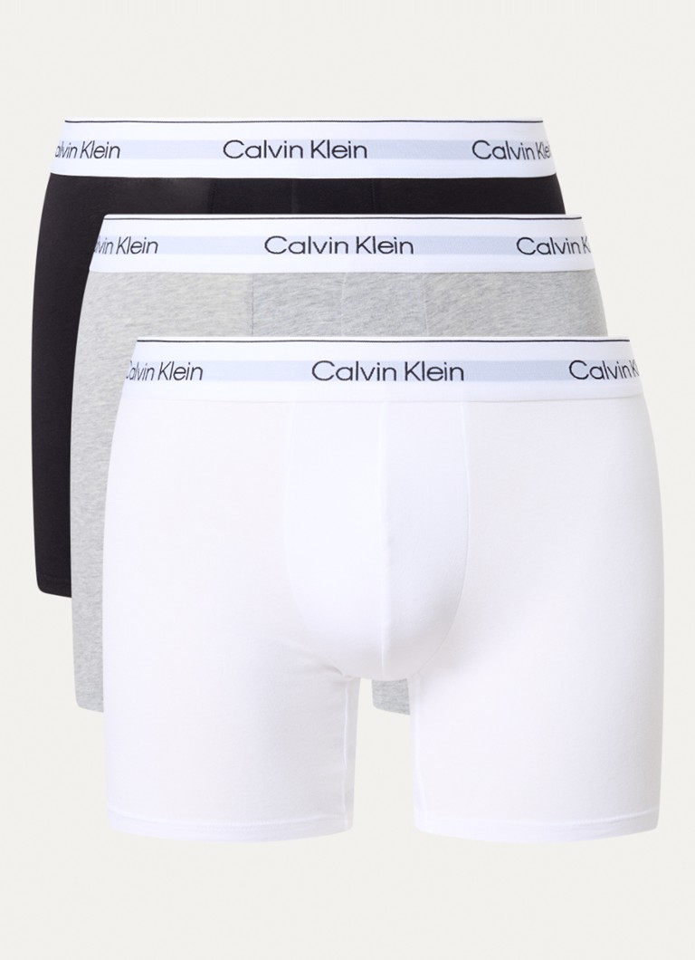 Calvin Klein Boxer Shorts with logo waistband in a 3-pack