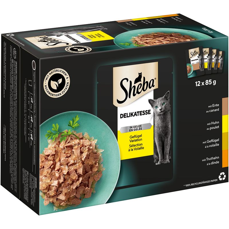 Sparpaket Sheba Varietäten Frischebeutel 96 x 85 g