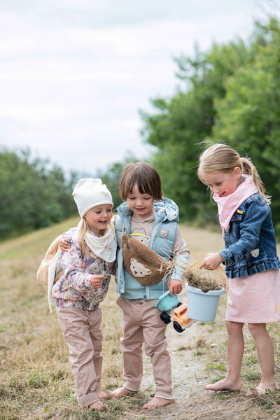 Jeansjacke, dunkelblau für Mädchen