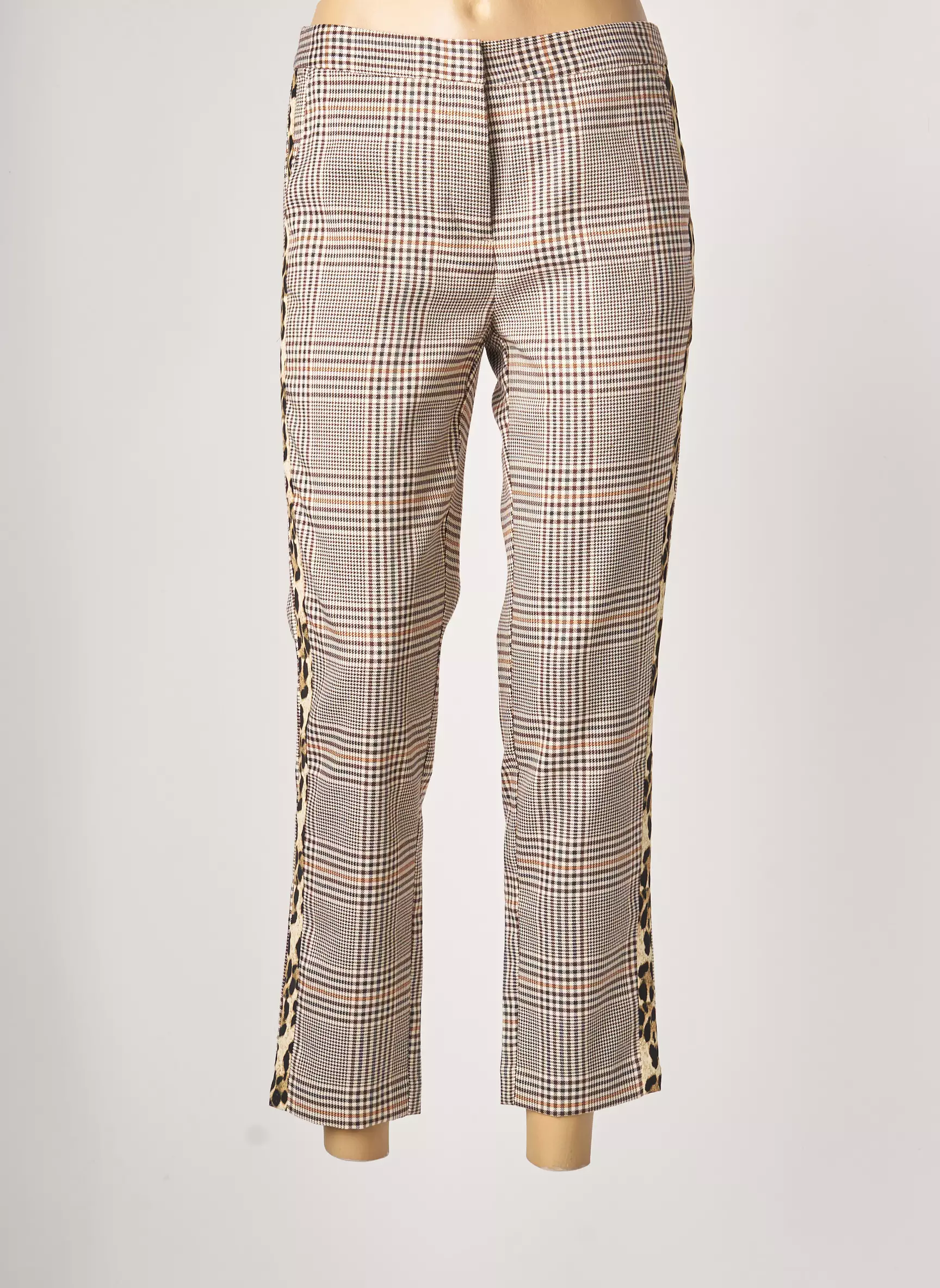 Jus D Orange Pantalon7 8 Femme couleur beige