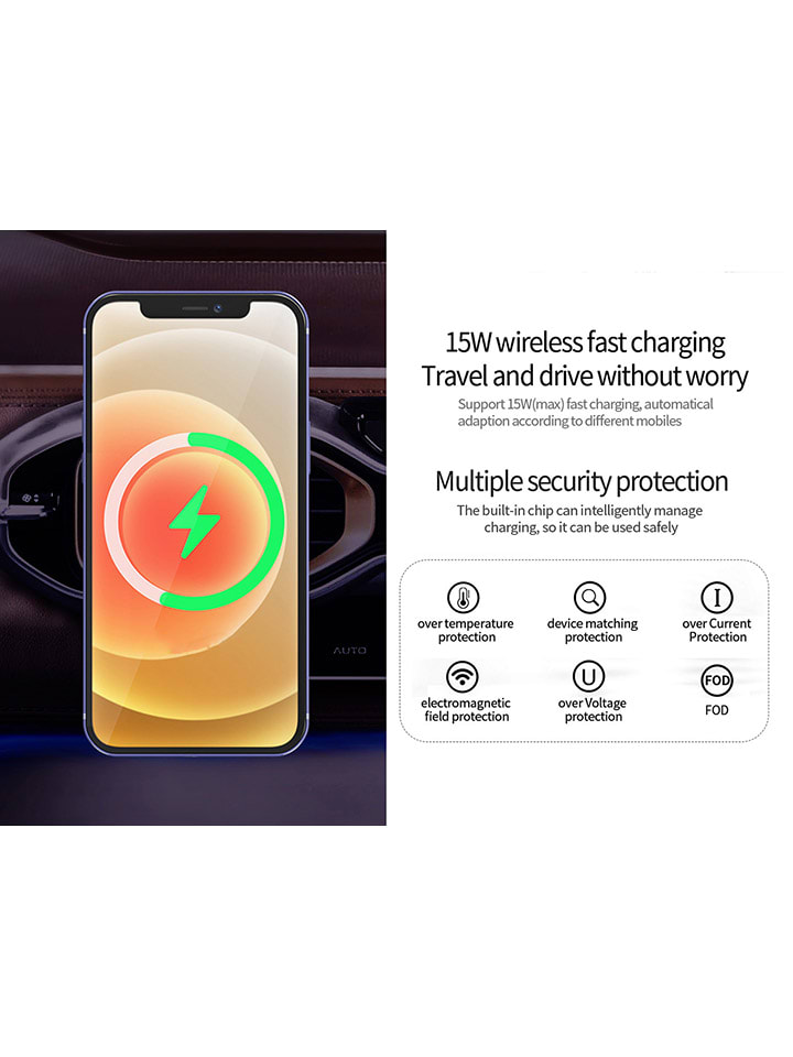 SmartCase Magnetische Kfz-Smartphone-Halterung mit Schnellladegerät in Weiß günstig kaufen onesize