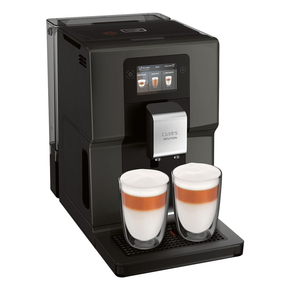 Krups Kaffeevollautomat Intuition Preference EA872B, mit Edelstahl-Mahlwerk und Touchscreen, 1450 W