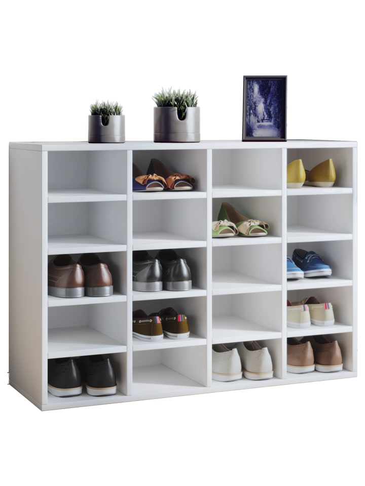 VCM  Holz Regal Schuhschrank Schuhregal Hinsol L in Weiß günstig kaufen onesize