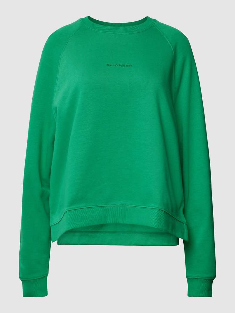 Sweatshirt mit Label-Print in grün
