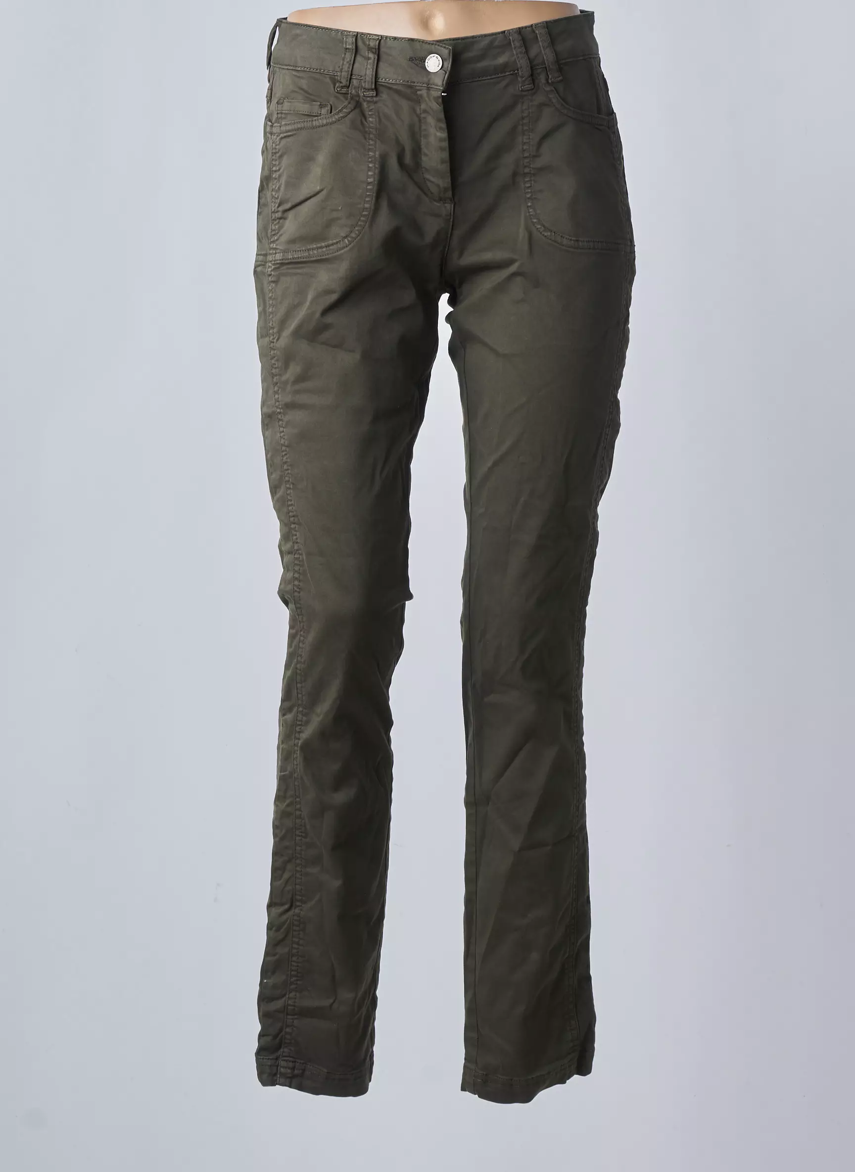 Mado Et Les Autres Pantalons Slim Femme couleur vert