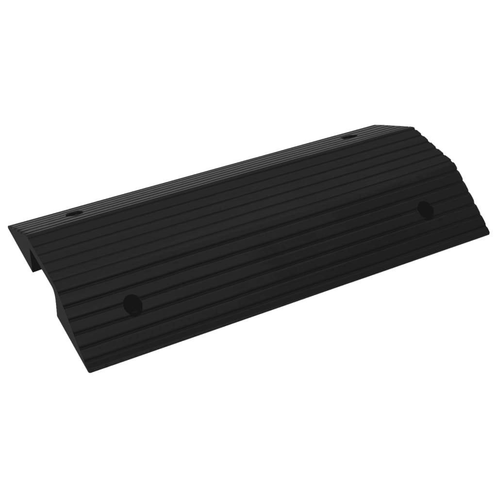 vidaXL Verkehrsschild Brückenschwellenrampe 2 Stk. 80x40x8 cm Gummi, (2 St)
