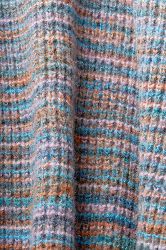 Mehrfarbiger Rollkragenpullover