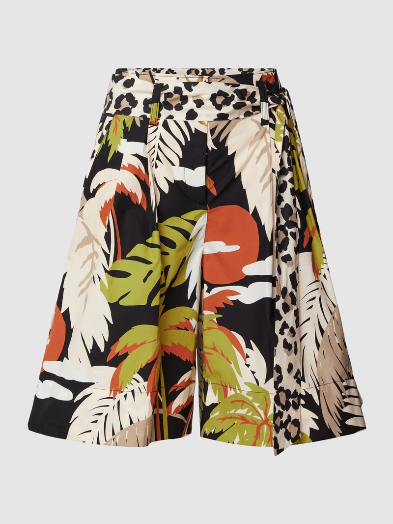 Bermudas mit Allover-Muster in schilf