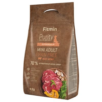 Fitmin dog Purity Adult Mini Getreidefrei Rind