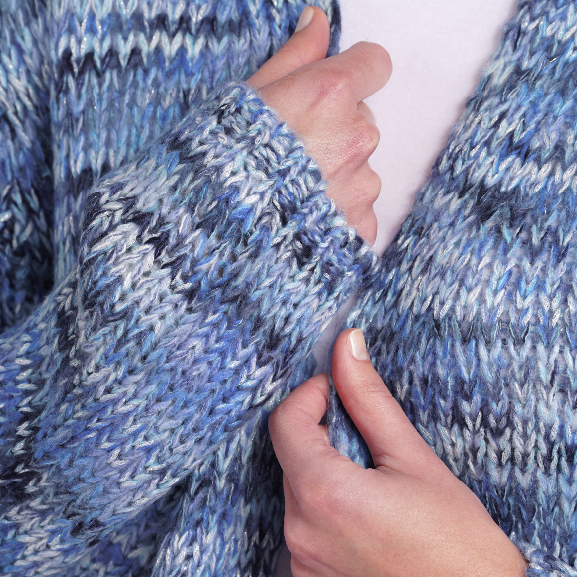 Damen Strickjacke mit Effektgarn