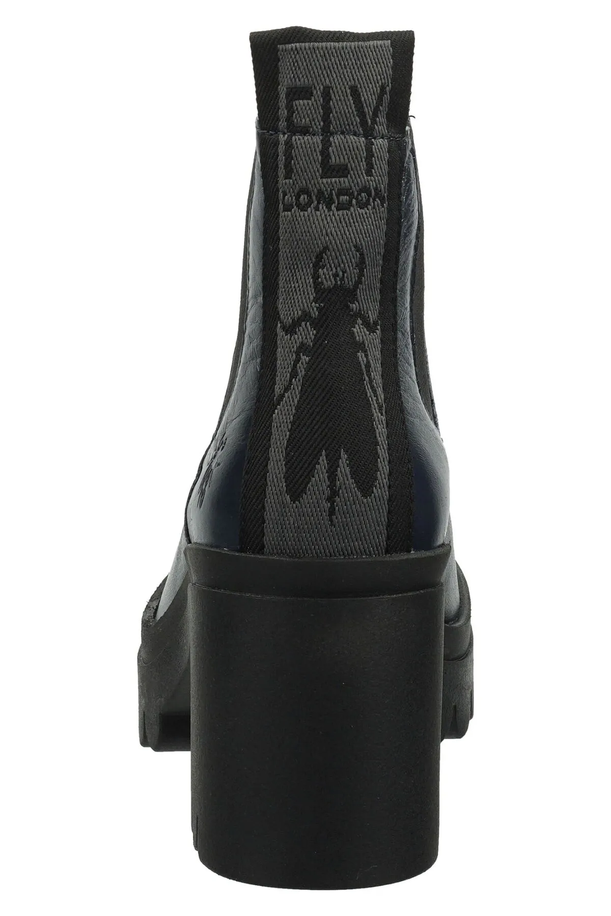 Fly London  Stiefelette - Dunkelblau - Blockabsatz