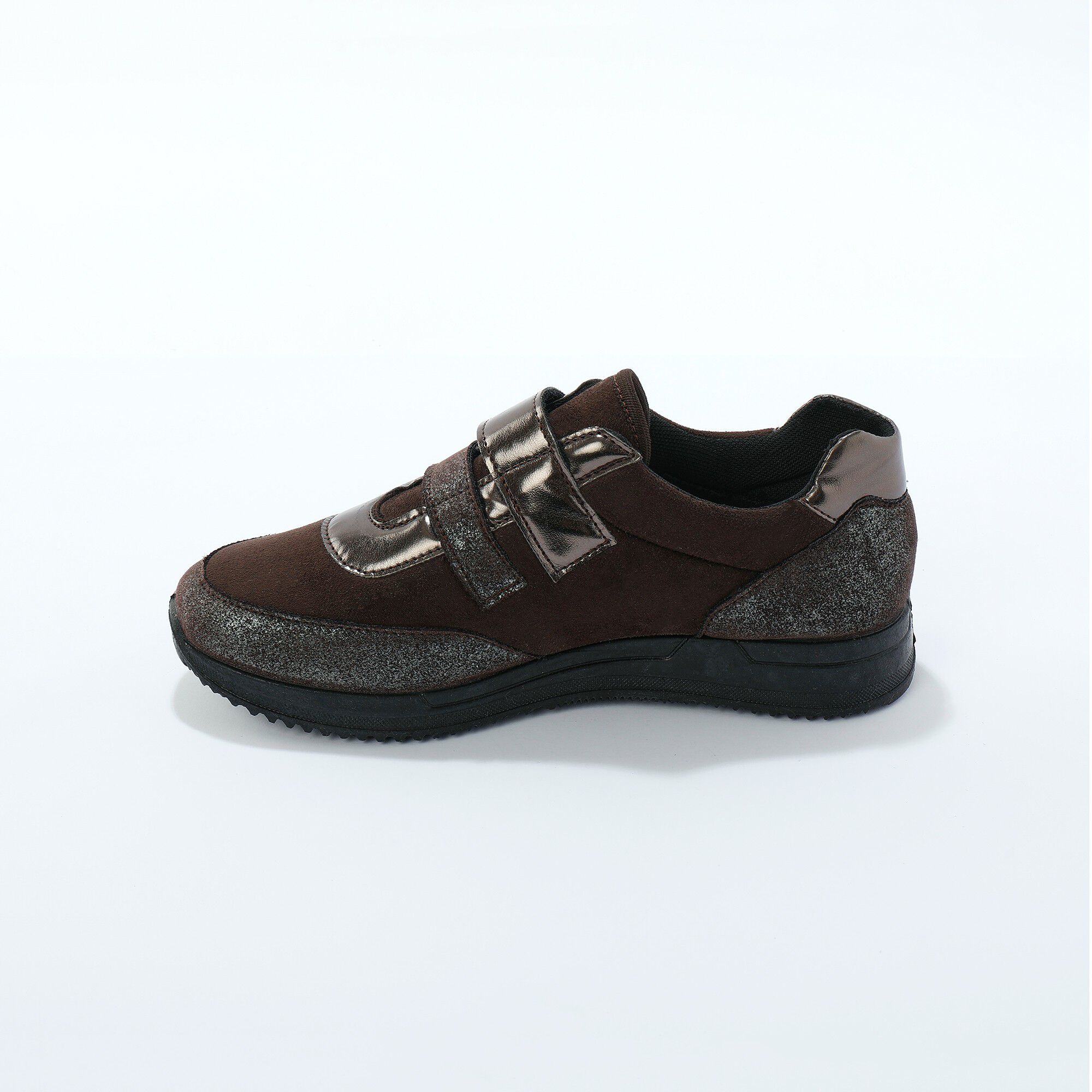 Baskets scratchées spécial pieds sensibles en tissu extensible