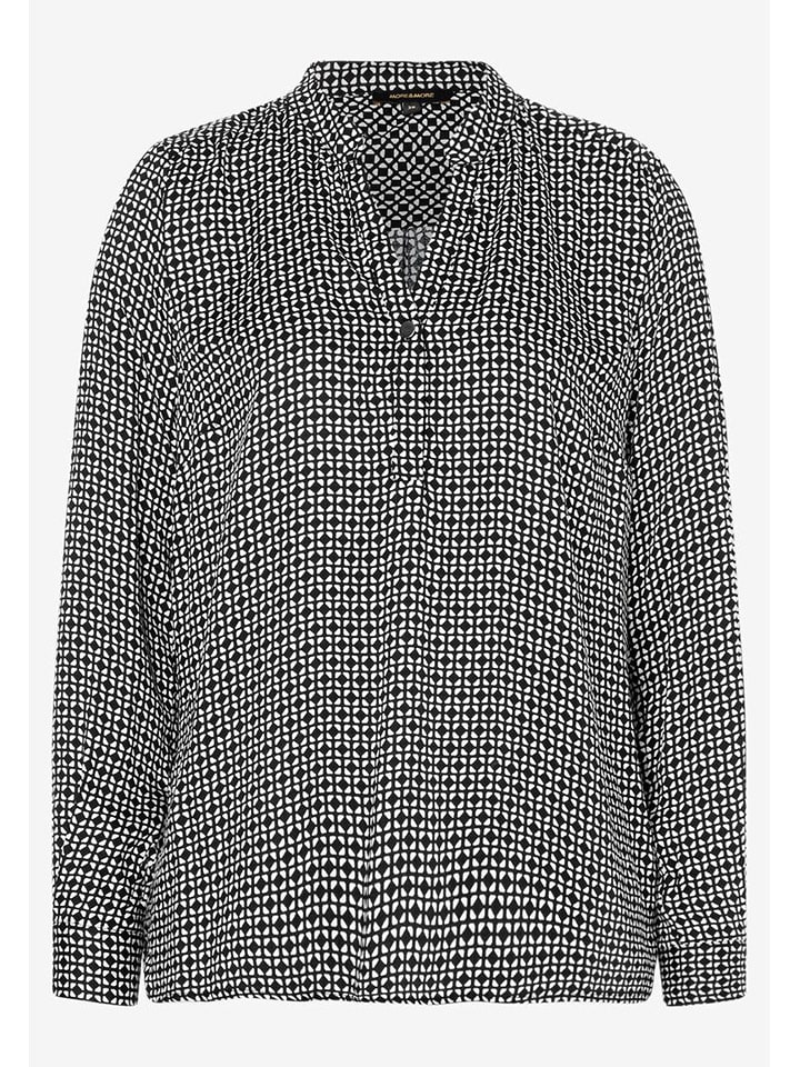 More & More Bluse in Schwarz/ Creme günstig kaufen