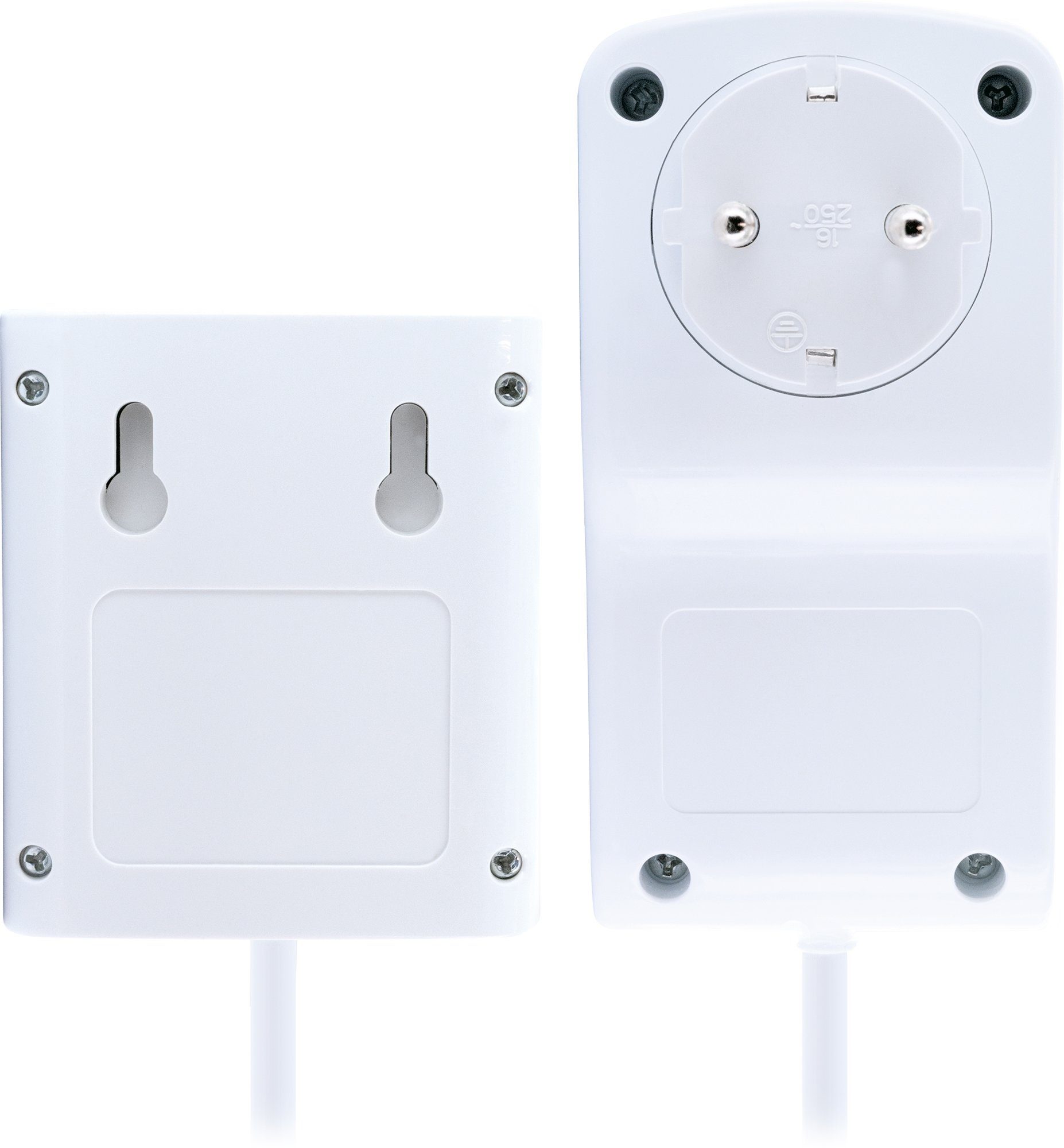 Schwaiger Energiekostenmessgerät 661576, 3-zeiliges Display, Zwischenstecker, Anzeige von Stromstärke, Spannung, Leustung, Stromkosten