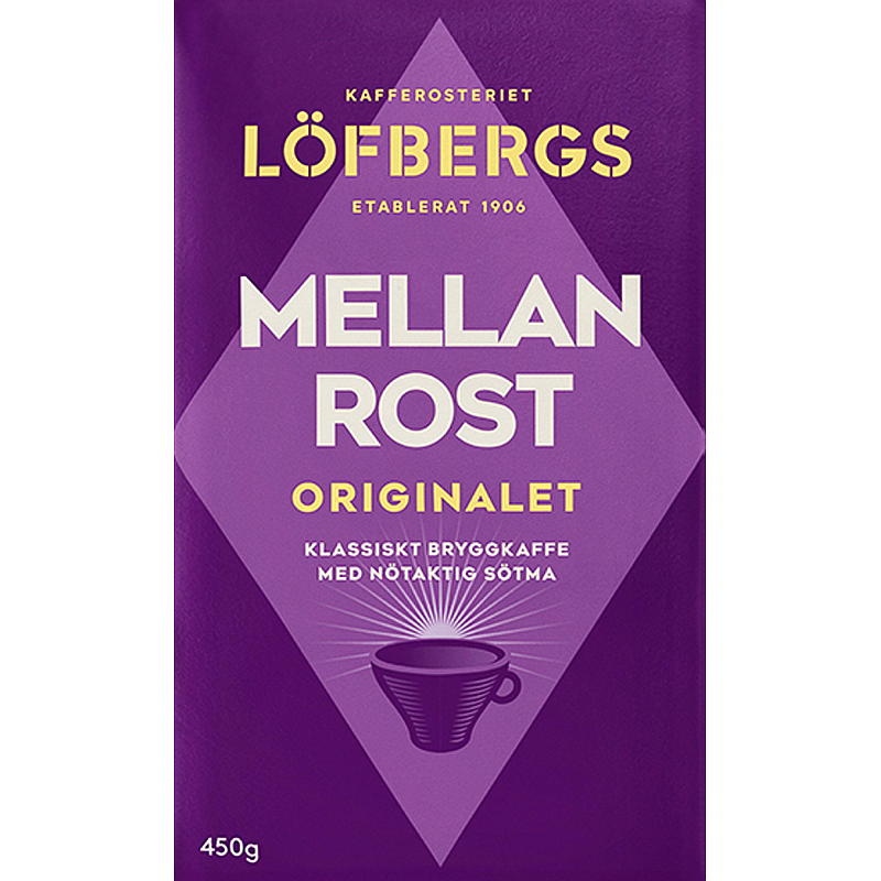 Löfbergs Kaffe 450 g filtermalt Mellanrost Löfbergs