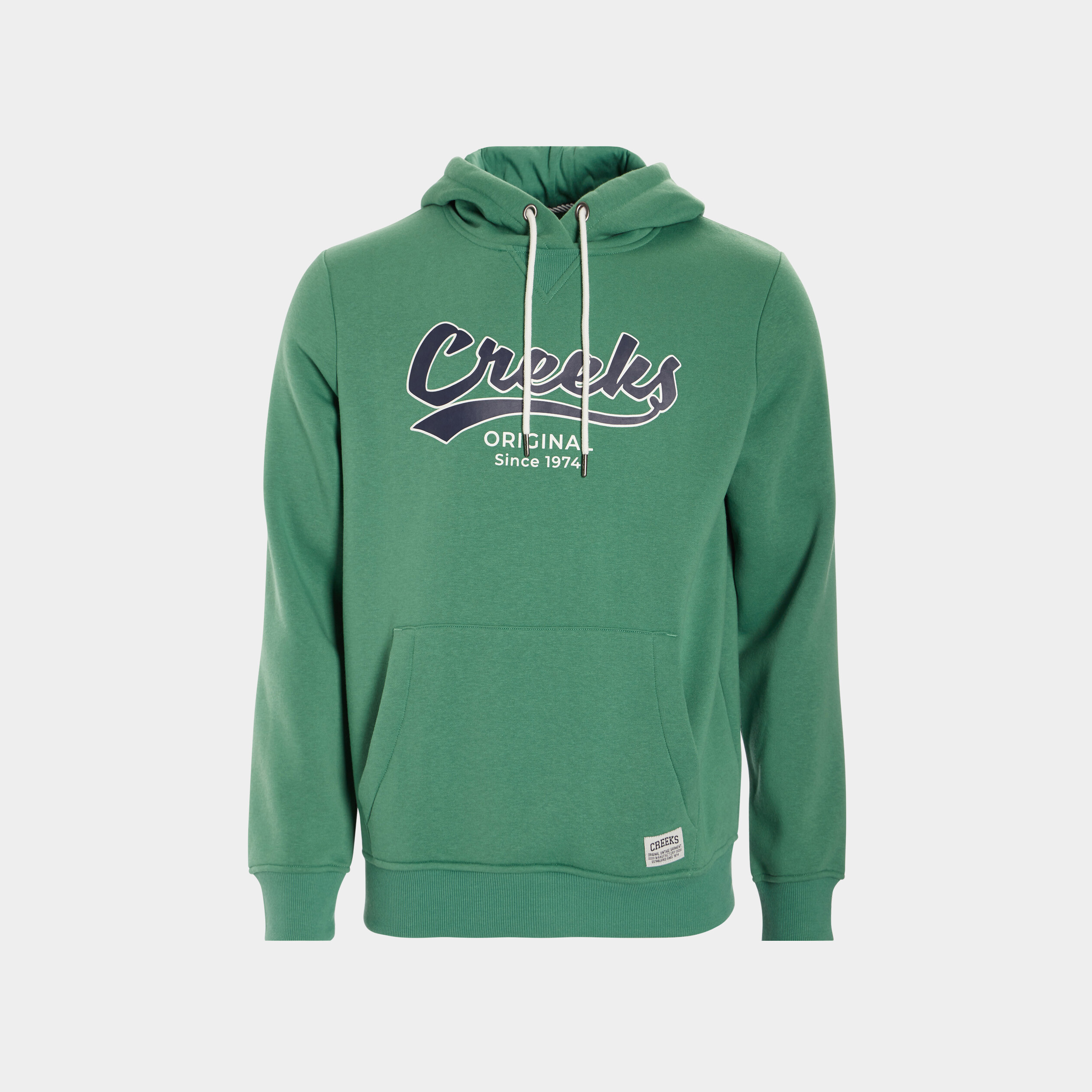 Sweat à capuche hoodie Creeks vert homme | La Halle