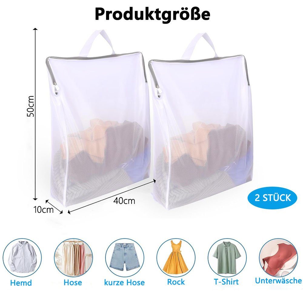 Sarfly Wäschesäckchen Wäschenetz für Waschmaschine,Mesh Wäschesack,(2-St)