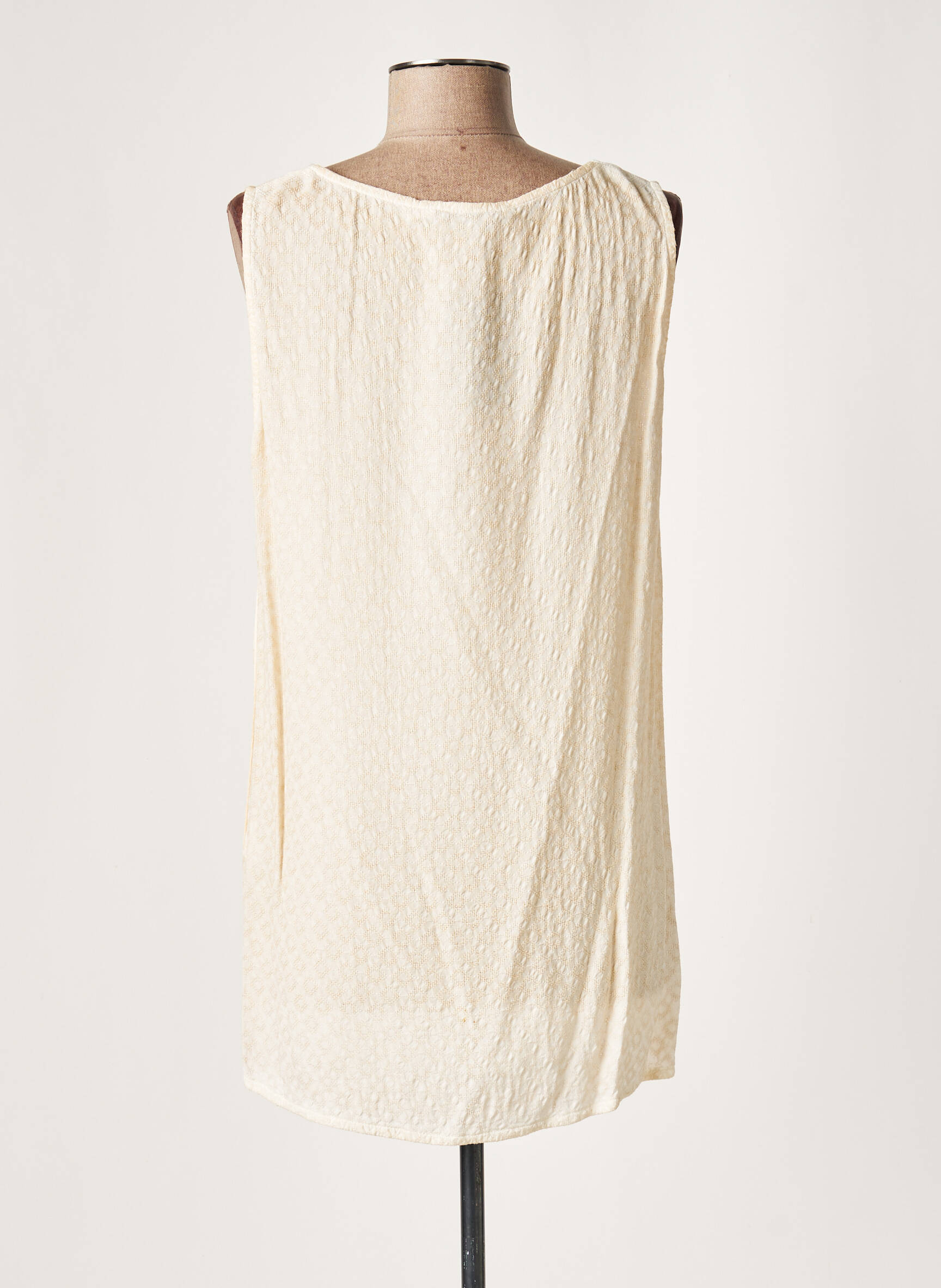 Lauren Vidal Tuniquesansmanche Femme couleur beige