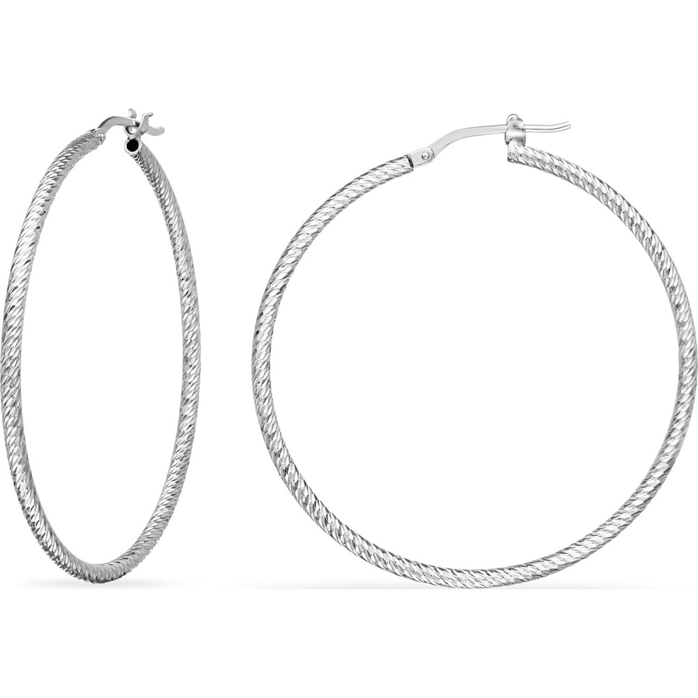 FAVS Créoles 925 Argent Boucles d'oreilles