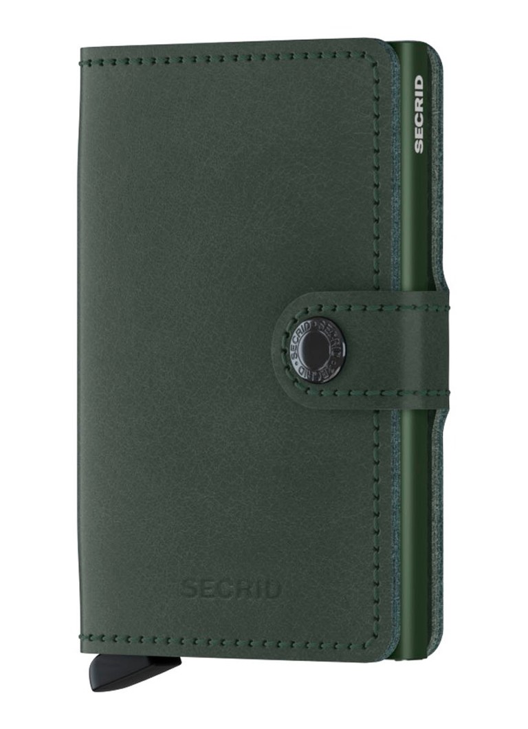 Portofel mini din piele Secrid cu sloturi pentru carduri.