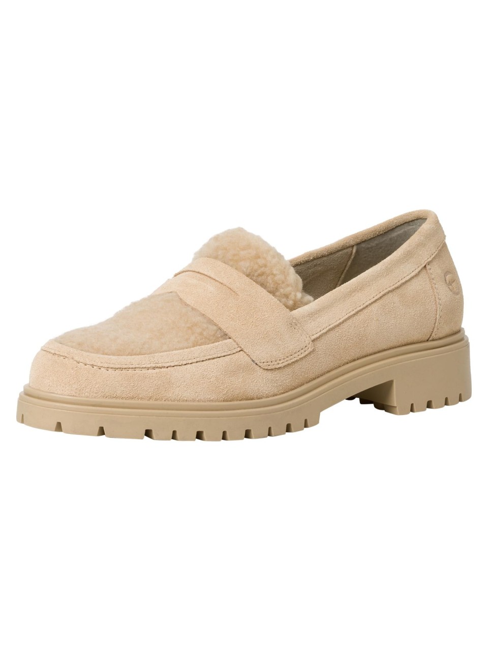 TAMARIS Komfort Schnürer beige TAMARIS