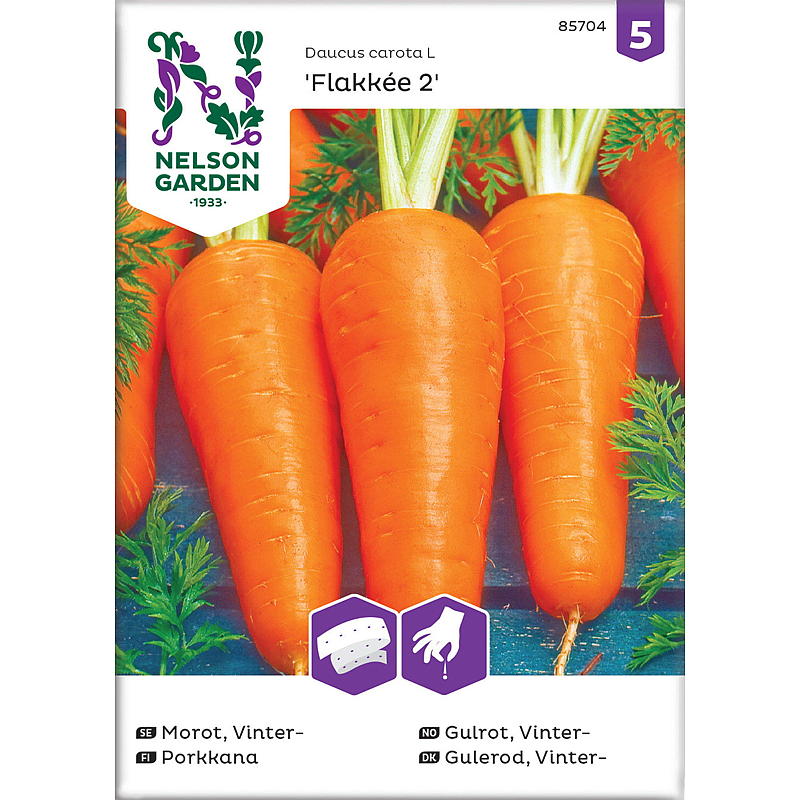 Nelson garden Frø Gulrot Vinter-, Flakkée 2, Frøbånd