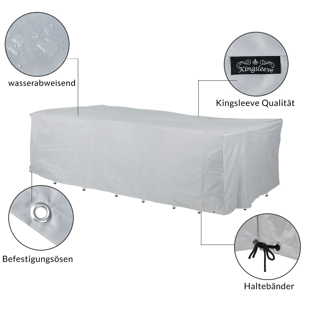 Casaria Kingsleeve Abdeckung Oxford -Garten Set 8 1