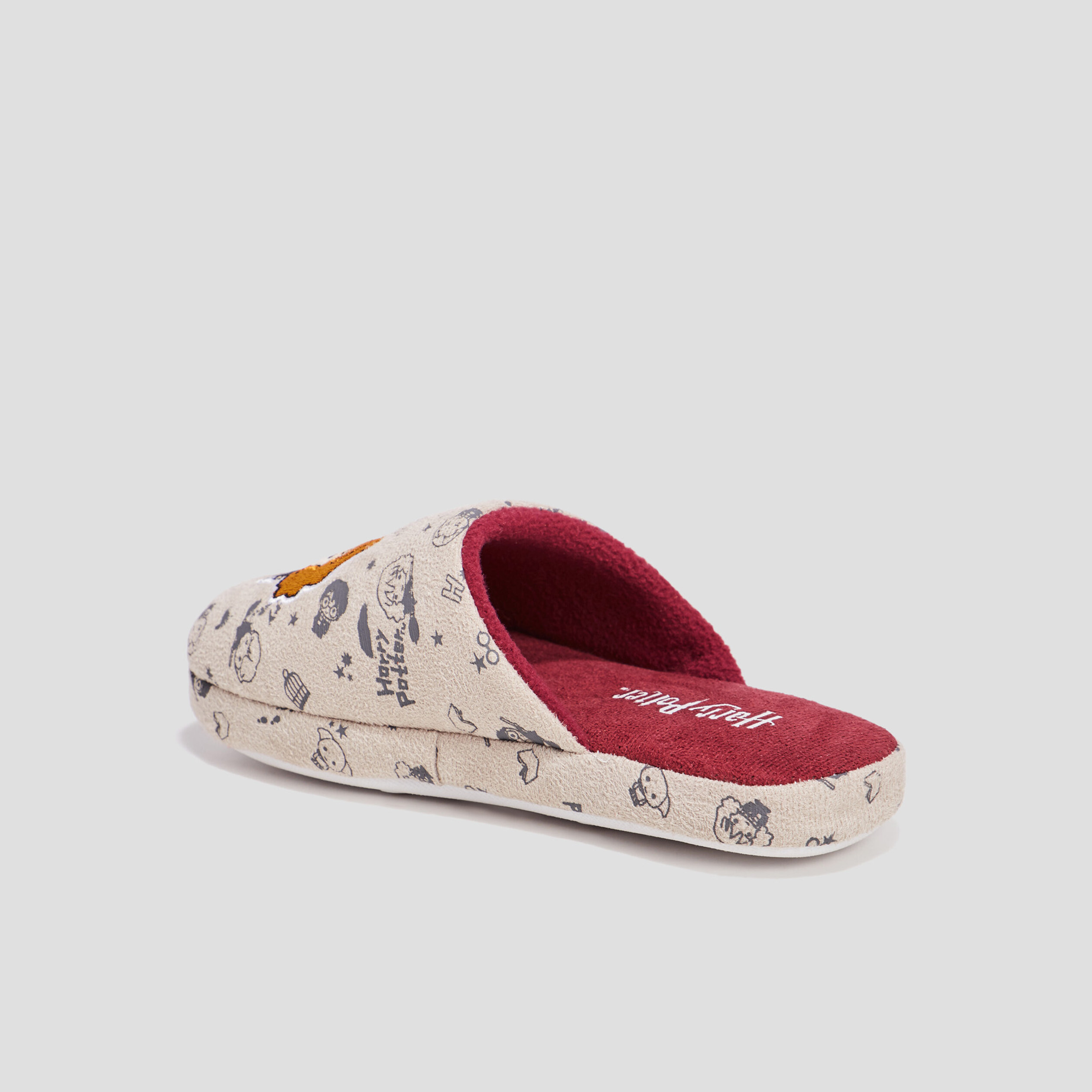 Chaussons mules Harry Potter gris fille | La Halle