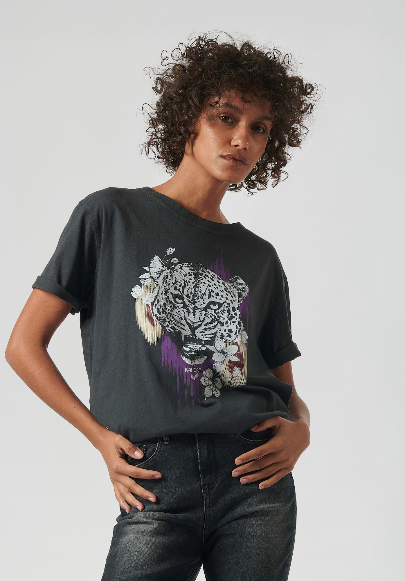 LEOPA  T-shirt Femme 100% coton