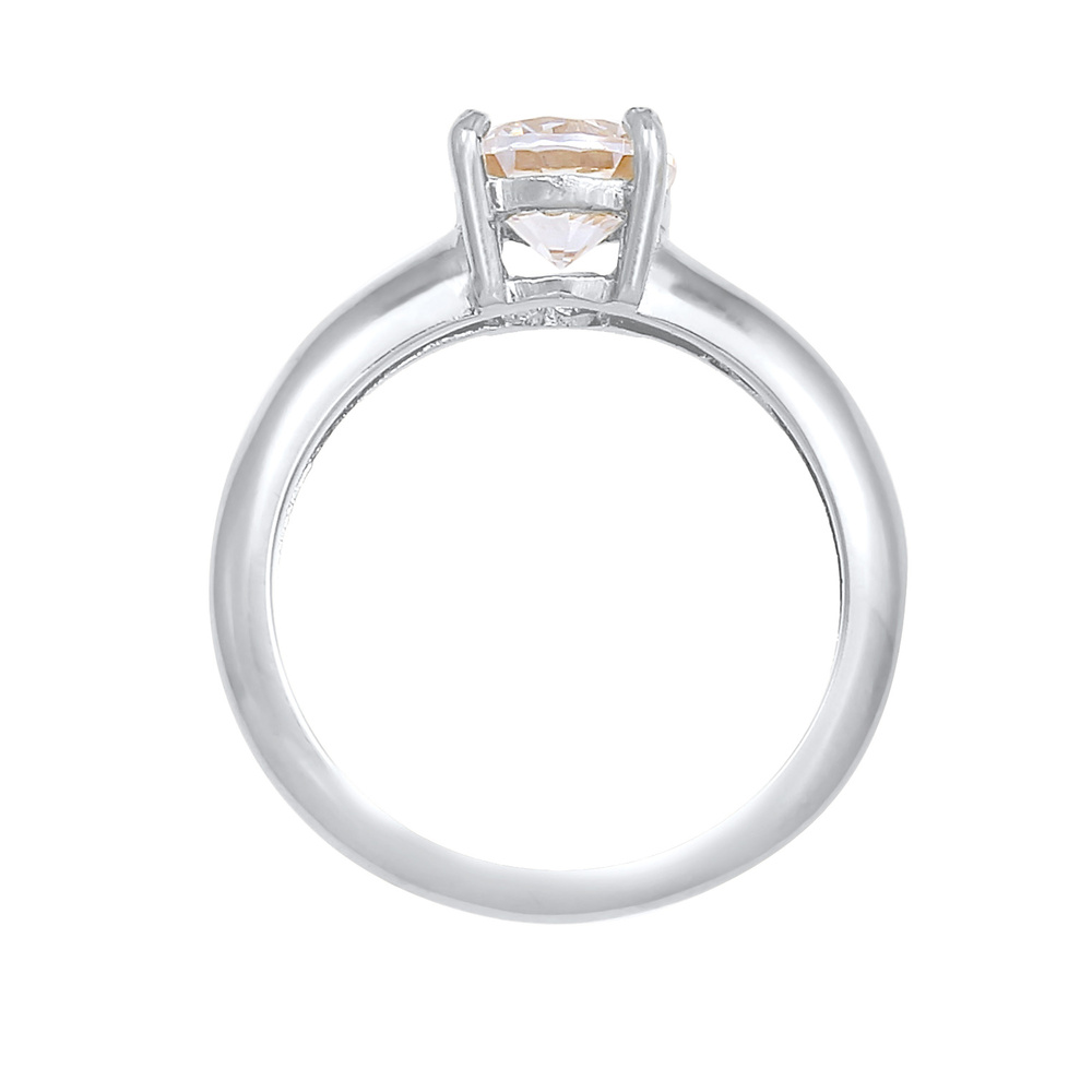 Elli Elli Bague Femmes Solitaire Classique avec cristal de zirconium en argent sterlin Bague