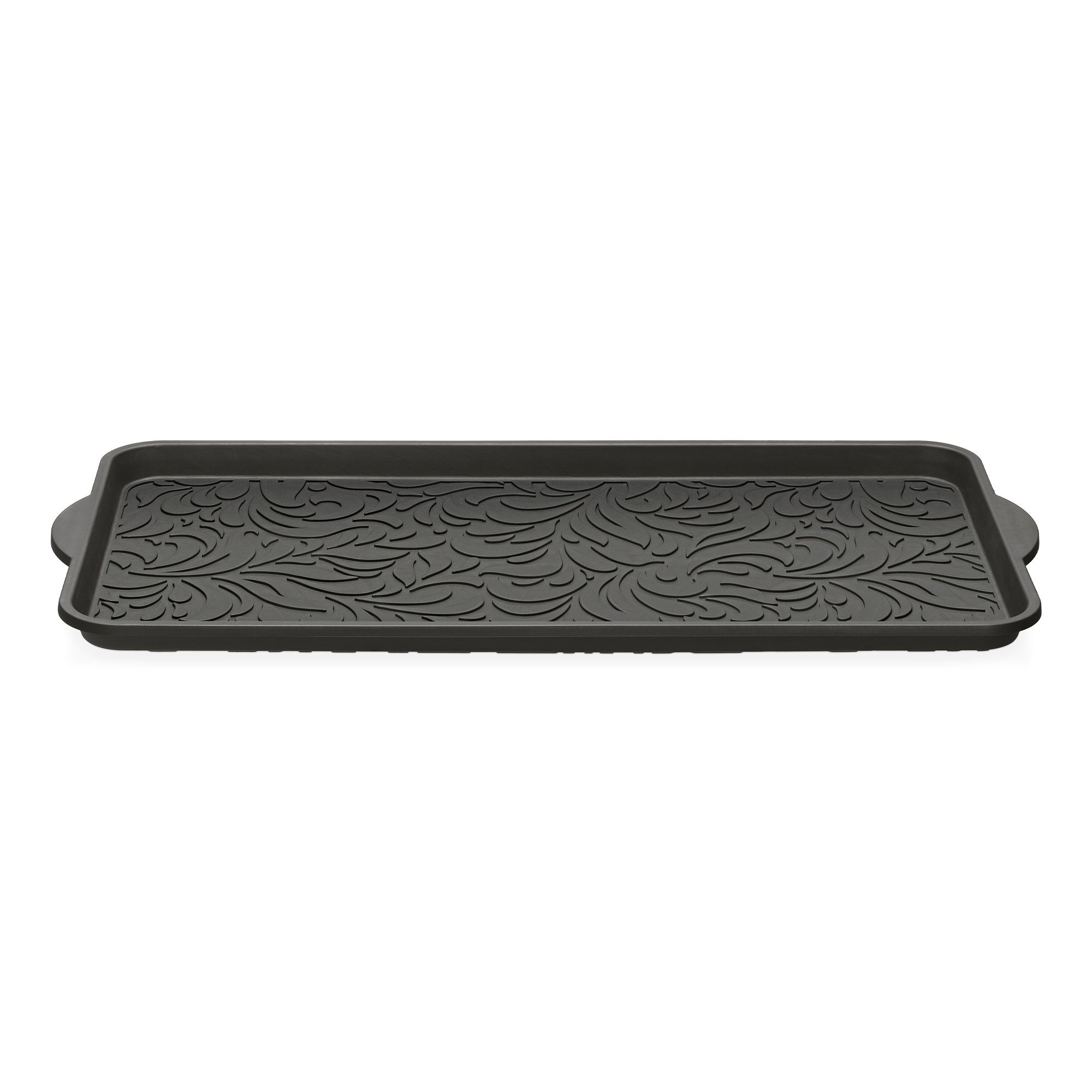 Navaris Schuhabtropfschale 2er Set Schuhabtropfschale mit Blumendesign