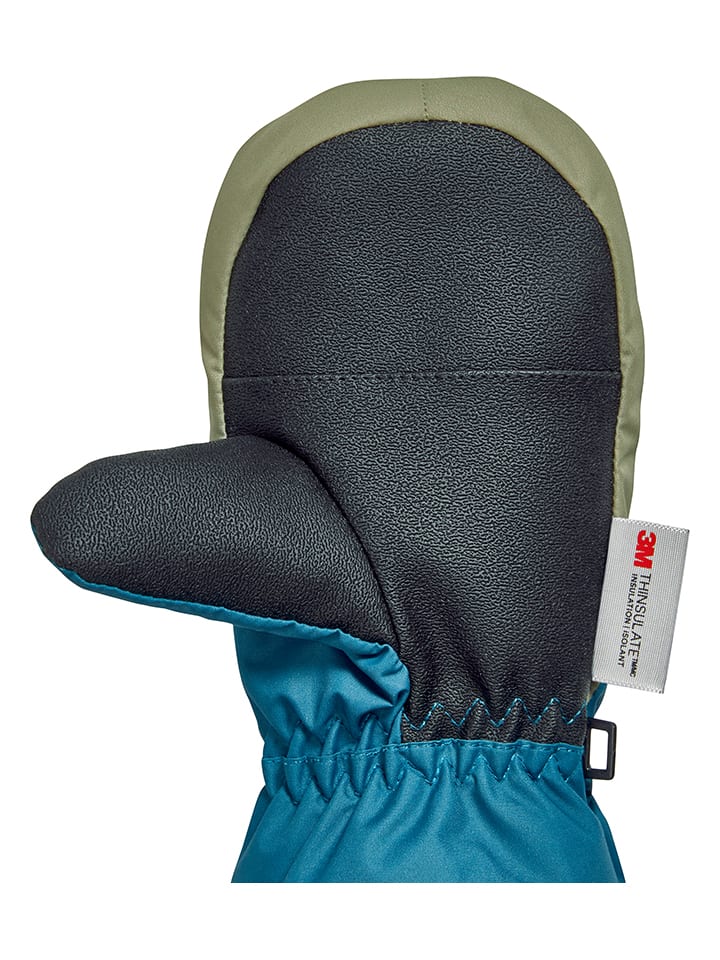 Playshoes Funktionsfäustlinge in Blau/ Orange/ Khaki günstig kaufen