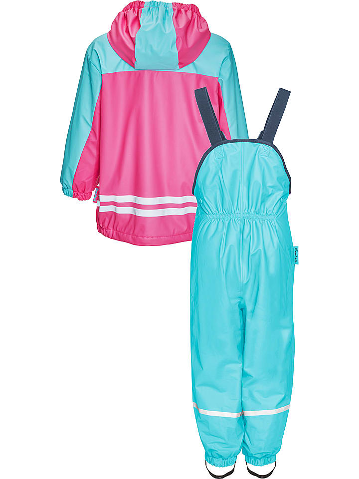 Playshoes 2tlg. Regenoutfit in Hellblau/ Pink günstig kaufen