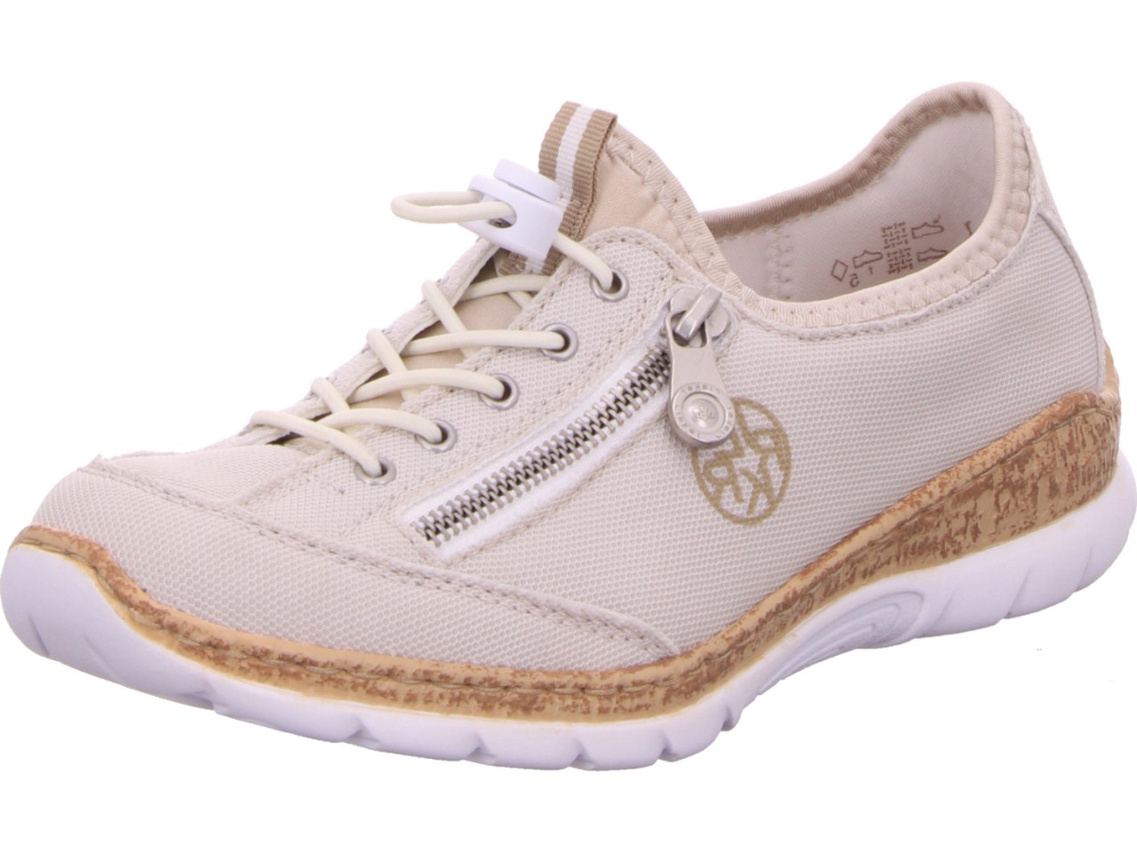 RIEKER Sportliche Slipper grau