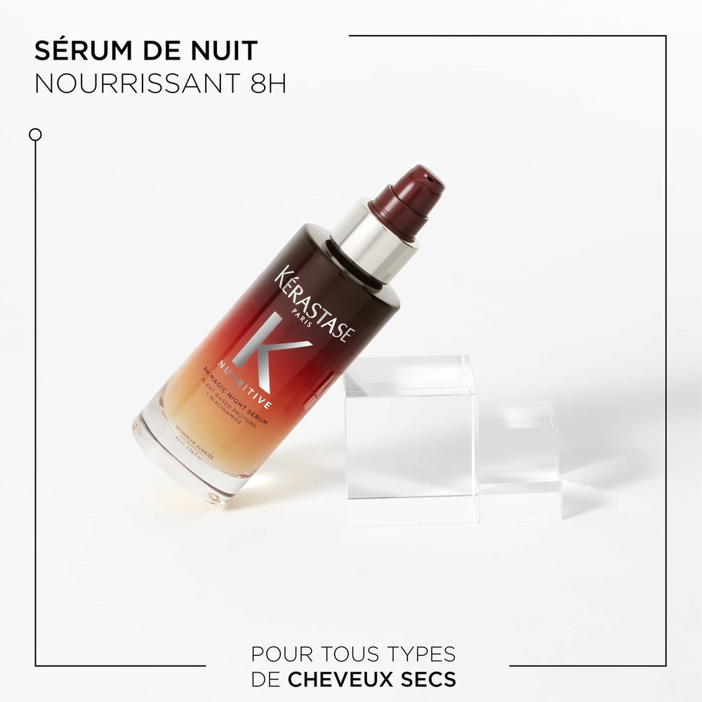 Kérastase Nutritive Sérum de Nuit 8h Cheveux | Soin et Démélant | Cheveux Secs