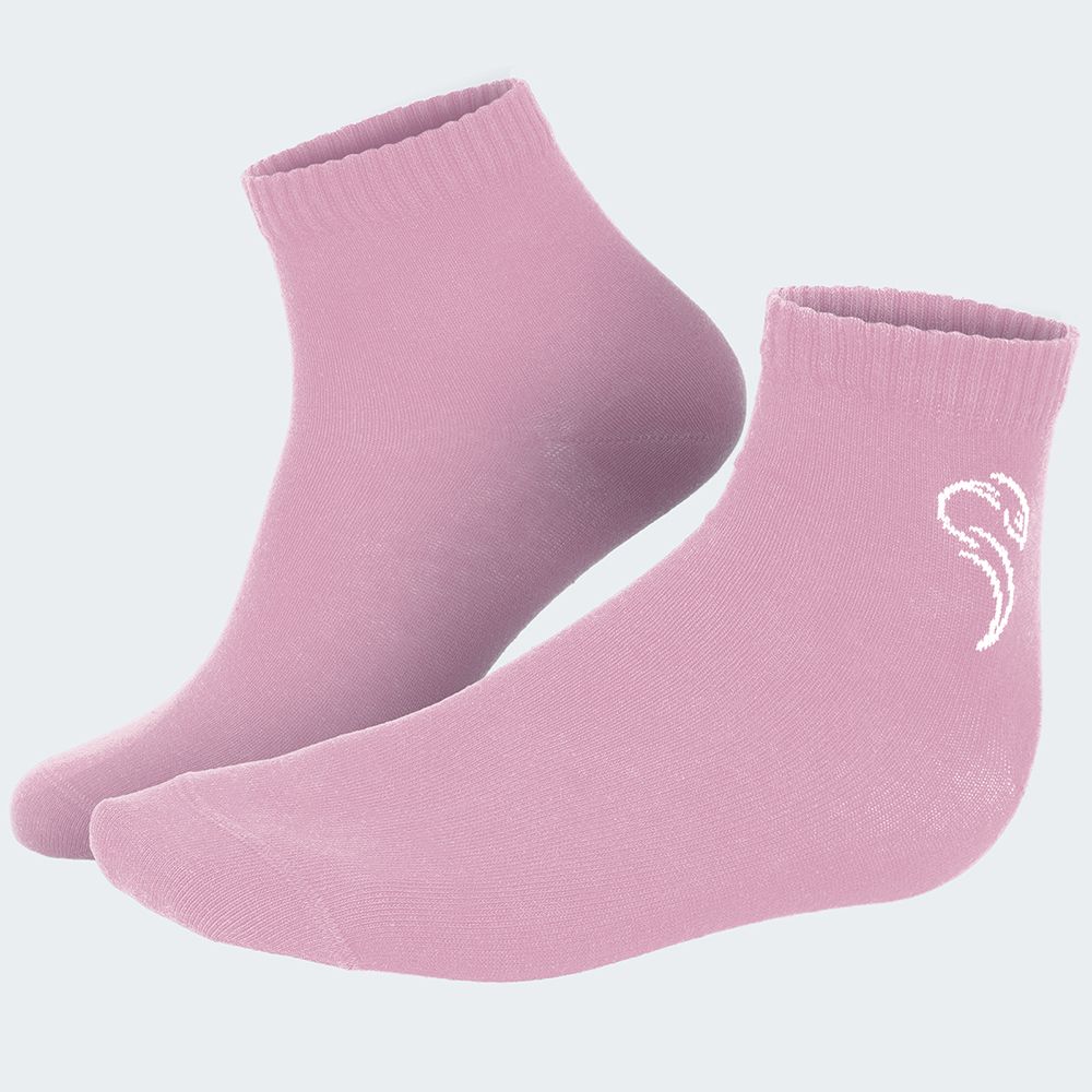 Black Snake 3-Pack Pink Pure Comfort Quarter Sneakersocken
