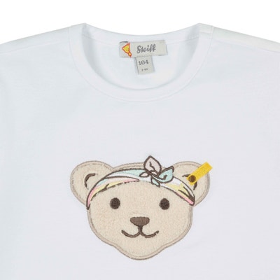 T-Shirt kurzarm, weiß für Mädchen